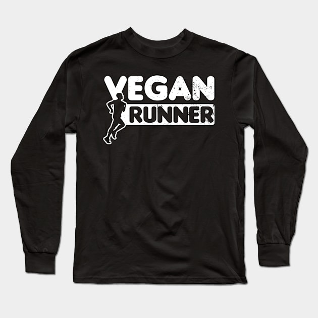 Vegan Athlete Shirt | Runner Gift Long Sleeve T-Shirt by Gawkclothing